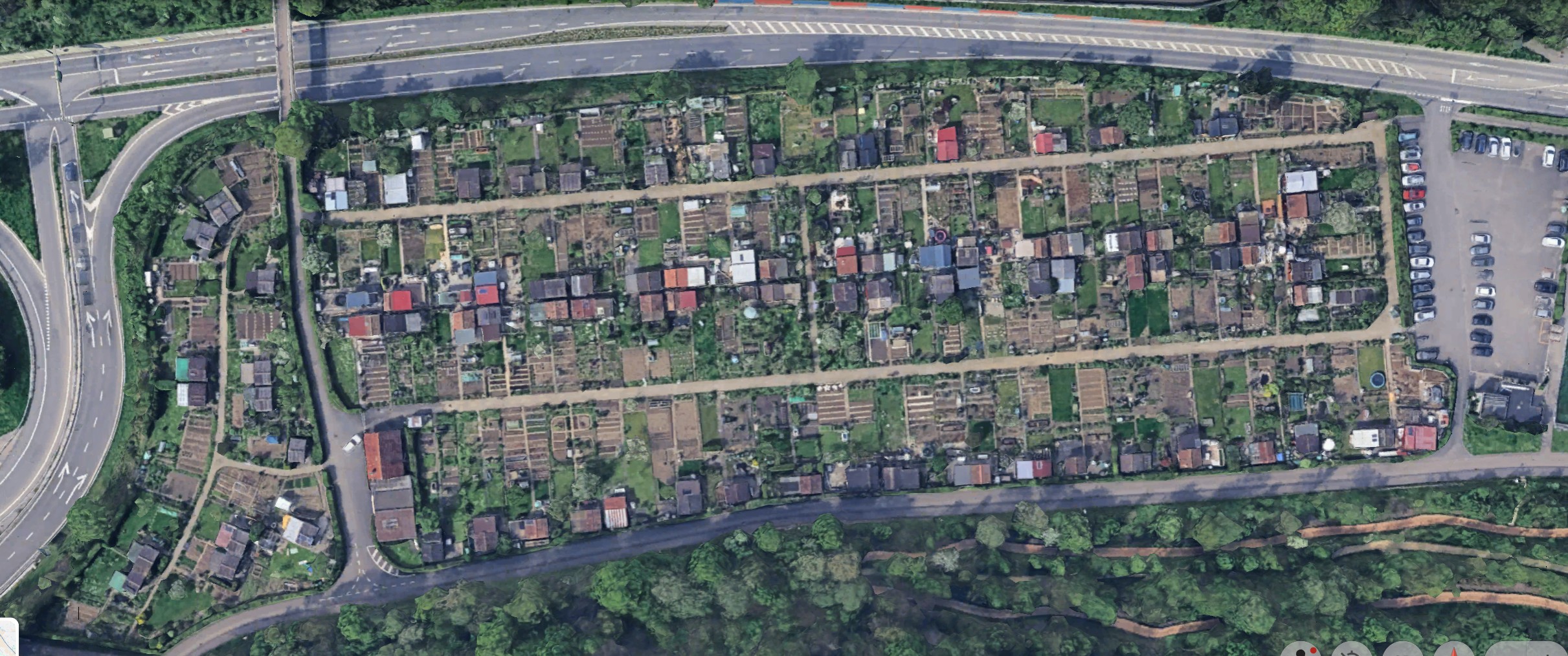 FGV Gartenareal von Google Earth